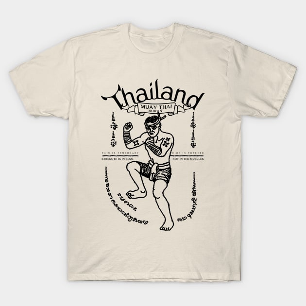 Muay Thai Boran T-Shirt by KewaleeTee